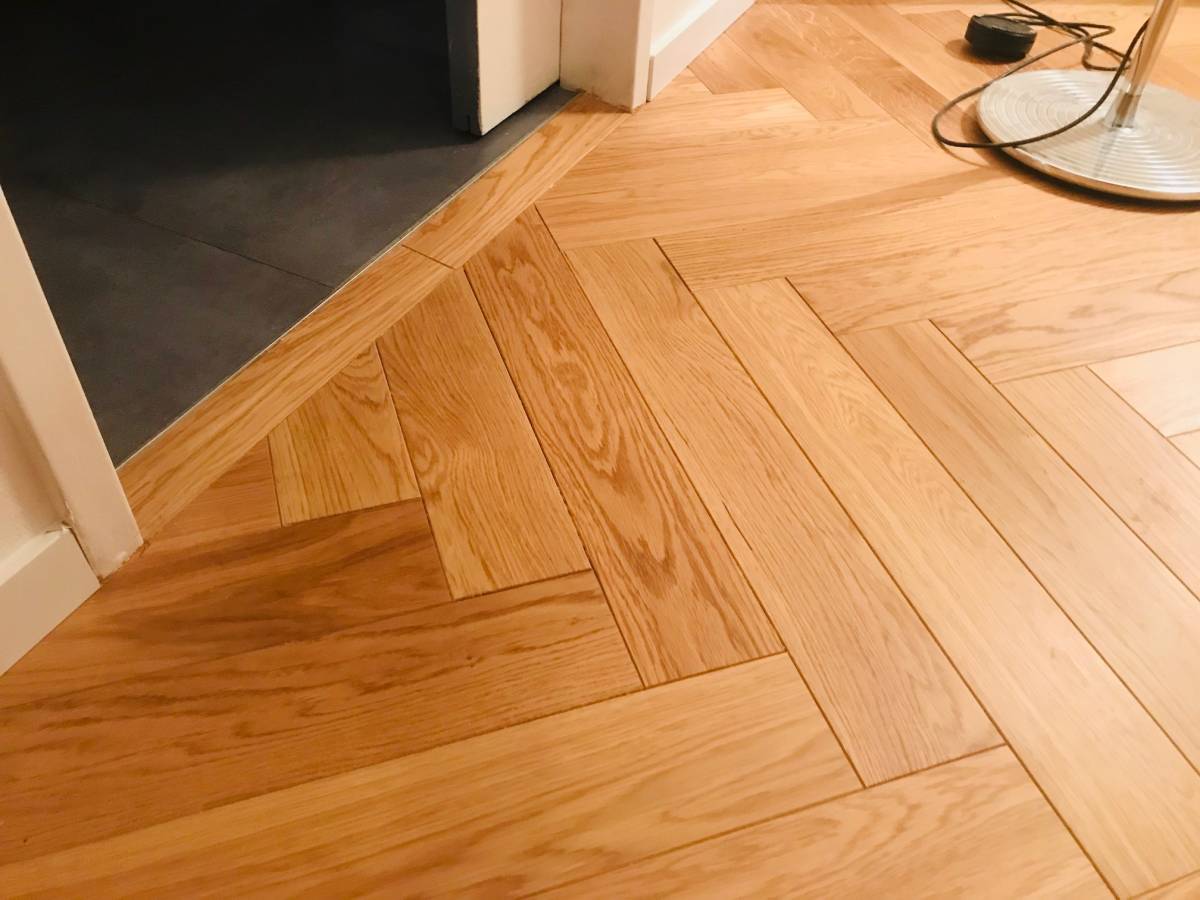 PARQUET CONTRECOLLE BÂTONS ROMPUS- MULHOUSE (68) Kingersheim