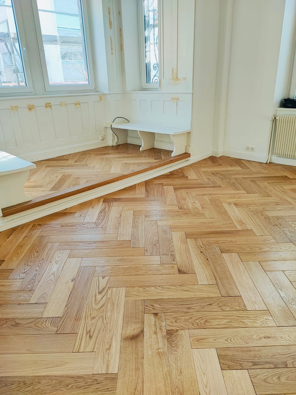 PARQUET CONTRECOLLE WINDSOR- CHANTIER COLMAR (68) Kingersheim